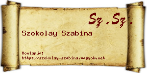 Szokolay Szabina névjegykártya